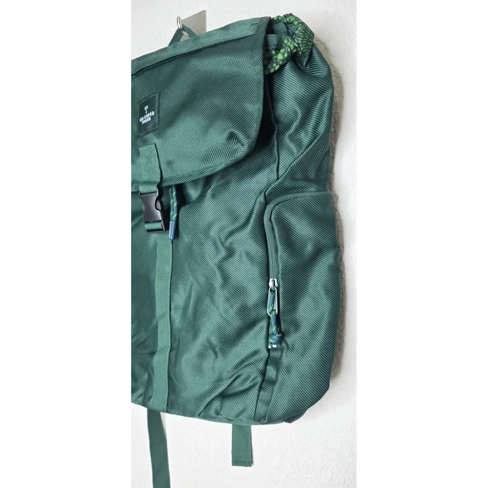 New Go Ahead Tours EF Green Backpack Buckle Closure 5 Pockets Rucksack Travel